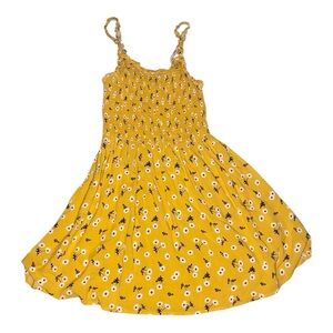 J for Justify Women's Yellow Floral Mini Dress (L)